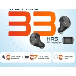 Delton T150 Wireless Active Noise-Canceling Bluetooth Stereo Earbuds with Auto-Pairing USB Dongle, Black (DBHT150)