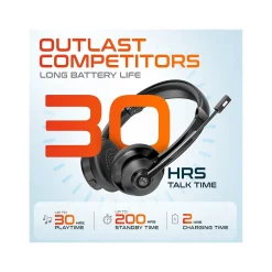 Delton Work Anywhere 35X Wireless Noise Canceling Bluetooth Over-the-Ear Headset Kit (DBND4WLS35X)