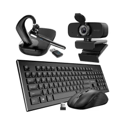 Delton Work Anywhere 90X Wireless Noise Canceling Bluetooth Computer On-Ear Headset Kit (DBND4WLS90XREG)