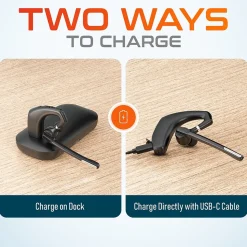 Delton 95X Wireless Noise Canceling Bluetooth Computer Headset, MS Teams, Black (DBH95X)