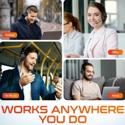 Delton 32Y MS Teams Noise-Canceling On-Ear Computer Headset, USB Type-A & Type C, Black (DWH32Y)