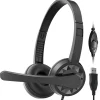 Delton 12Y Stereo On-Ear Computer Headset, USB Type-A (DWH12Y)