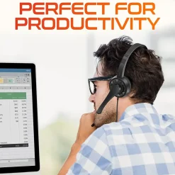 Delton 12Y Stereo On-Ear Computer Headset, USB Type-A (DWH12Y)