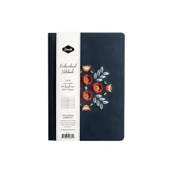 Denik Evelynn Blue Vegan Suede Journal, 5.75" x 8.25" (AHBC550L)