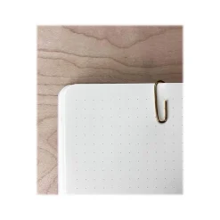 Denik Rise & Shine Hardcover Journal, 5.25" x 7.25", Dotted Ruled, Brown/Rose Gold, 128 Pages (CET569D)