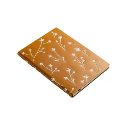 Denik Samantha Journal, 5.8" x 8.3", College Ruled, Orange/Cream, 144 Pages (AHBC508L)