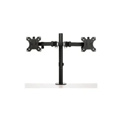 Desk Mount Dual Monitor Arm - Ergonomic VESA Compatible Mount for up to 32 inch Display - Desk Clamp / Grommet - Articulating