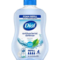 Dial Antibacterial Defense Foaming Hand Soap Refill, Spring Water Scent, 30 Fl. Oz. (17000350875)