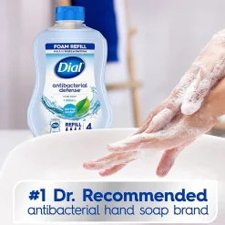 Dial Antibacterial Defense Foaming Hand Soap Refill, Spring Water Scent, 30 Fl. Oz. (17000350875)