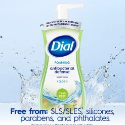Dial Antibacterial Foaming Hand Soap, Fresh Pear Scent, 8/Carton (017000347219)