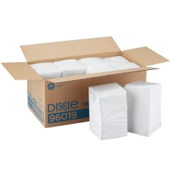 Dixie 1/4-Fold 1-Ply Beverage Napkin by GP PRO, White, 500 Napkins/Pack, 8 Packs/Case (96019/96017)