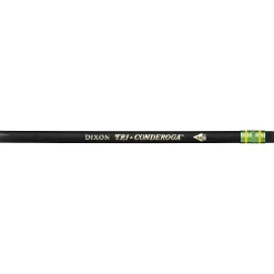 Dixon Tri-Conderoga The World's Most Comfortable Pencil Wooden Pencils, No. 2 Medium Lead, Dozen (22500)