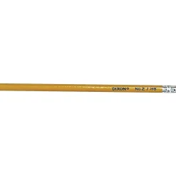 Dixon Wooden Pencil, 2.2mm, #2 Soft Lead, 144/Box (14412)