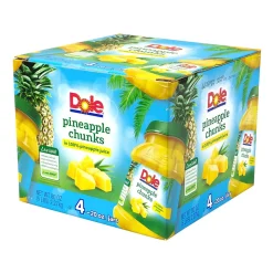 Dole Chunks Pineapple, 20 oz., 4/Pack (900-00165)