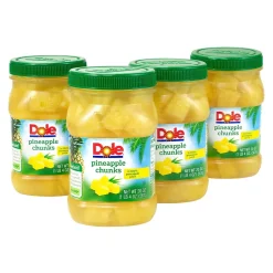 Dole Chunks Pineapple, 20 oz., 4/Pack (900-00165)