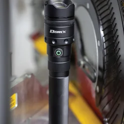 Dorcy 4,000-Lumen Pro Water-Resistant LED Rechargeable Flashlight with Built-in Power Bank, Gray (41-2611)