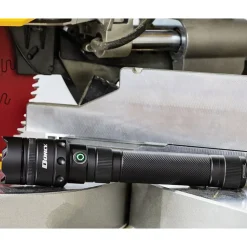 Dorcy 4,000-Lumen Pro Water-Resistant LED Rechargeable Flashlight with Built-in Power Bank, Gray (41-2611)