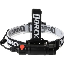 Dorcy 1,000-Lumen Pro Water-Resistant LED Rechargeable Headlamp, Black (41-2121)