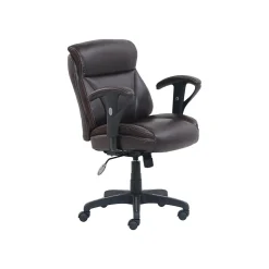 Dormeo Bonded Leather Task Chair, Brown (51451)