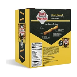 Dots Homestyle Honey Mustard Twist Pretzels, 10 Bags/Box (MP7003)