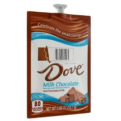 Dove Silky Smooth Milk Chocolate Hot Cocoa, Flavia Freshpack, 72/Carton (MDRA117)