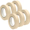 DSS Distributing 1" x 55 Yds, Premium Grade Masking Tape, White,6 Rolls/Bundle (DSS46161-6)