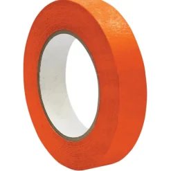 DSS Distributing 1" x 55 Yds, Premium Grade Masking Tape, Orange, 6 Rolls/Bundle (DSS46167-6)