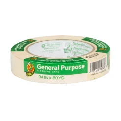 Duck Masking Tape, 0.94" x 60 yds., Beige (394693)