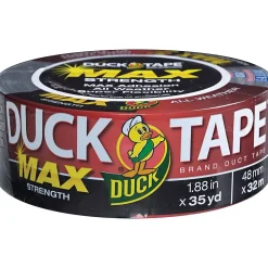 Duck Max General Purpose Duct Tape, 1.88" x 35 Yds, Black (240867)