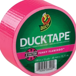 Duck Tape® Brand Duct Tape, Funky Flamingo X-Factor™, 1.88