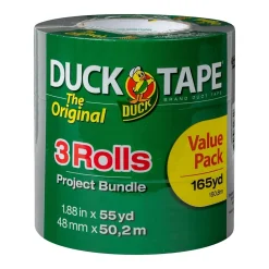 Duck Tape The Original Duct Tape, 1.88" x 55 yds., Silver, 3 Pack (241640)