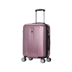 DUKAP Crypto 19.75" Hardside Carry-On Suitcase, 4-Wheeled Spinner, TSA Checkpoint Friendly, Rose Gold (DKCRY00S-ROS)