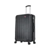 DUKAP Intely 28" Hardside Suitcase, 4-Wheeled Spinner, TSA Checkpoint Friendly, Black (DKINT00M-BLK)
