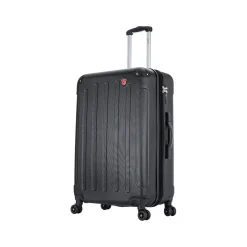 DUKAP Intely 28" Hardside Suitcase, 4-Wheeled Spinner, TSA Checkpoint Friendly, Black (DKINT00M-BLK)