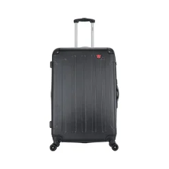 DUKAP Intely 3-Piece Hardside Spinner Luggage Set, TSA Checkpoint Friendly, Black (DKINTSML-BLK)
