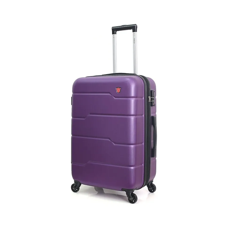 DUKAP Rodez 20" Hardside Carry-On Suitcase, 4-Wheeled Spinner, TSA Checkpoint Friendly, Purple (DKROD00S-PUR)