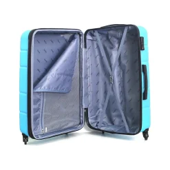 DUKAP Rodez 3-Piece Hardside Spinner Luggage Set, TSA Checkpoint Friendly, Light Blue (DKRODSML-LBL)