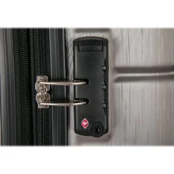 DUKAP Rodez 3-Piece Hardside Spinner Luggage Set, TSA Checkpoint Friendly, Silver (DKRODSML-COA)