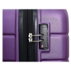 DUKAP Rodez 3-Piece Hardside Spinner Luggage Set, TSA Checkpoint Friendly, Purple (DKRODSML-PUR)