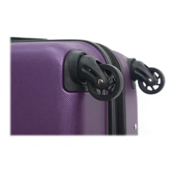 DUKAP Rodez 3-Piece Hardside Spinner Luggage Set, TSA Checkpoint Friendly, Purple (DKRODSML-PUR)