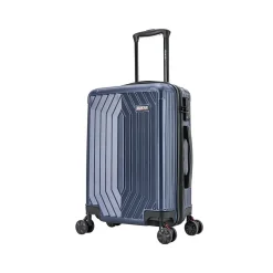 DUKAP Stratos 20" Hardside Carry-On Suitcase, 4-Wheeled Spinner, TSA Checkpoint Friendly, Blue (DKSTR00S-BLU)