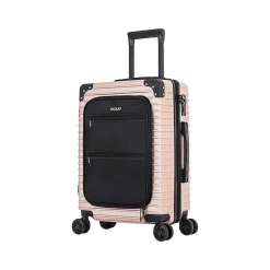 DUKAP Tour 20" Hardside Carry-On Suitcase, 4-Wheeled Spinner, TSA Checkpoint Friendly, Champagne (DKTOU00S-CHA)