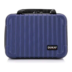 DUKAP Tour 11.5" Plastic Toiletry Bag, Water Resistant, Blue (DKTOU00XS-BLU)