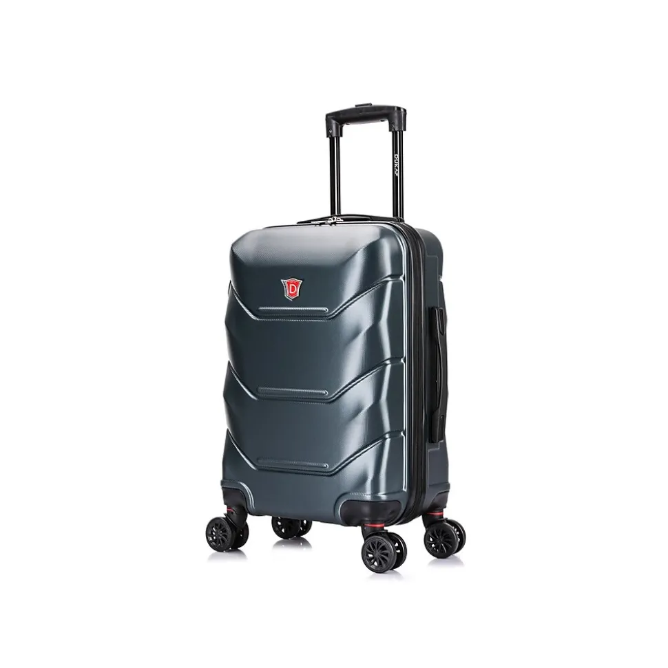 DUKAP Zonix 20" Hardside Carry-On Suitcase, 4-Wheeled Spinner, Green (DKZON00S-GRE)
