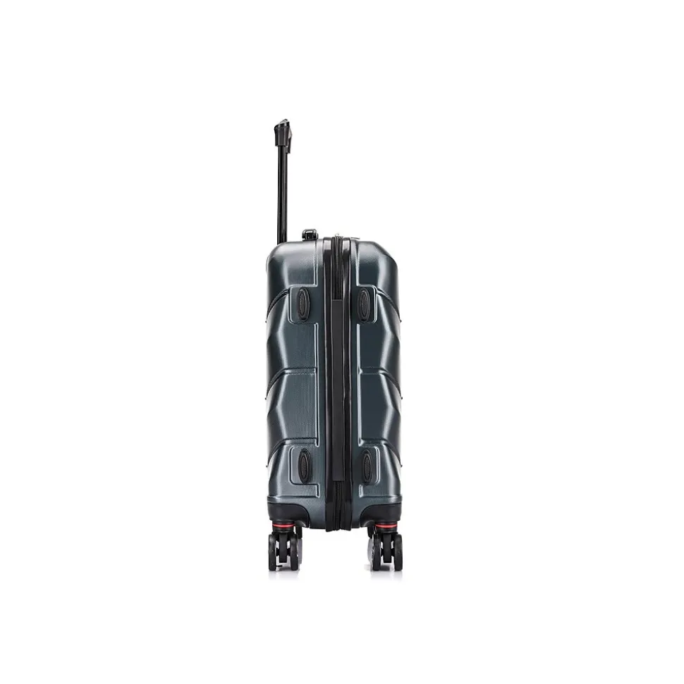 DUKAP Zonix 20" Hardside Carry-On Suitcase, 4-Wheeled Spinner, Green (DKZON00S-GRE)