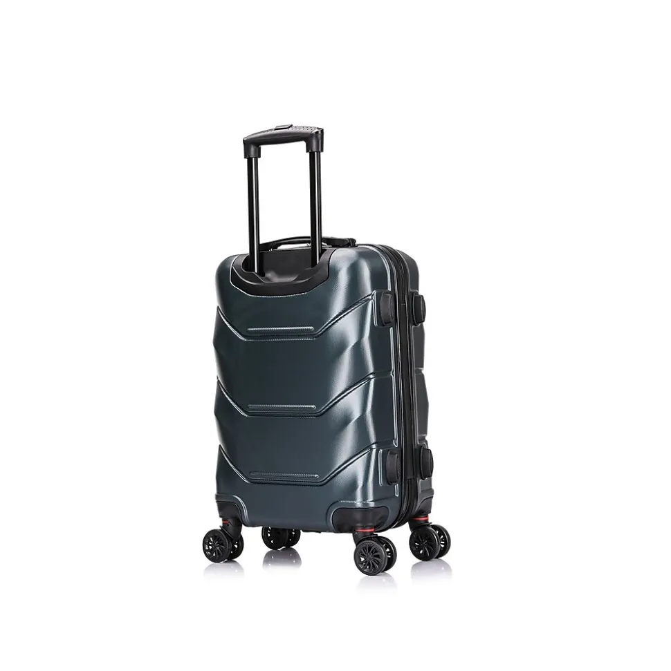 DUKAP Zonix 20" Hardside Carry-On Suitcase, 4-Wheeled Spinner, Green (DKZON00S-GRE)