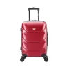 DUKAP Zonix 20" Hardside Carry-On Suitcase, 4-Wheeled Spinner, Wine (DKZON00S-WIN)