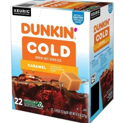 Dunkin' Cold Caramel Iced Coffee Keurig® K-Cup® Pods, Medium Dark Roast, 22/Box (5000375314)