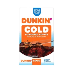 Dunkin' Cold Coffee Packet, 1.02 oz., 6/Box (8133401632)