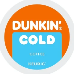 Dunkin' Cold Iced Coffee Keurig® K-Cup® Pods, Medium Dark Roast, 22/Box (5000369251)
